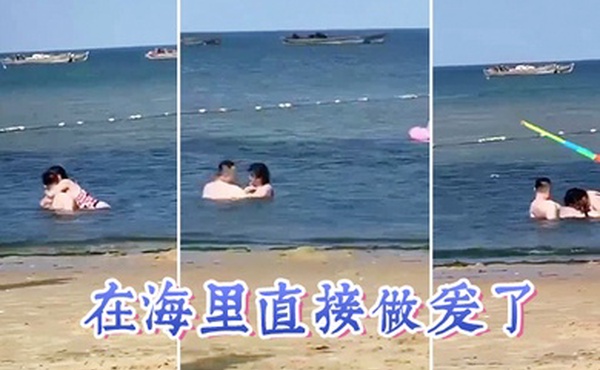 在海里直接做爱了