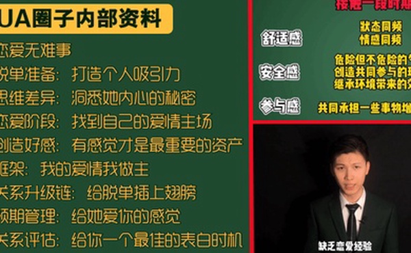 教学课件PUA圈子内部资料从朋友圈打造到如何让妹子爱上你心理专家进化心理学-社交力学-女性心理学-两性心理学专业打造