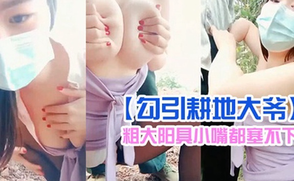 勾引耕地大爷极品爆乳美少妇开裆黑丝下乡猎物勾引耕地大爷别干活了来干我粗大阳具小嘴都塞不下