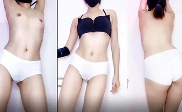 慢慢的跳舞一步一步脱掉内衣裤