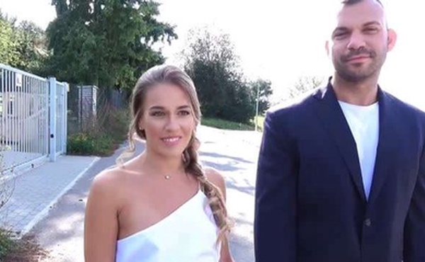 『中字-绿帽』大街上搭讪夫妻做激怒游戏 把老公激怒就有奖金，老婆都被操高潮了居然发现是个绿帽奴