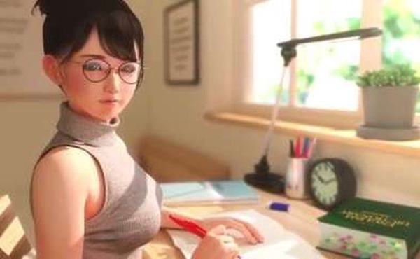 动漫激情~爆乳眼镜娘老师的奖赏 口交乳交