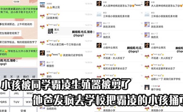 【吃瓜】合肥滨湖那边一个小孩被同学霸凌生殖器被剪了，他爸发疯去学校把霸凌的小孩捅了