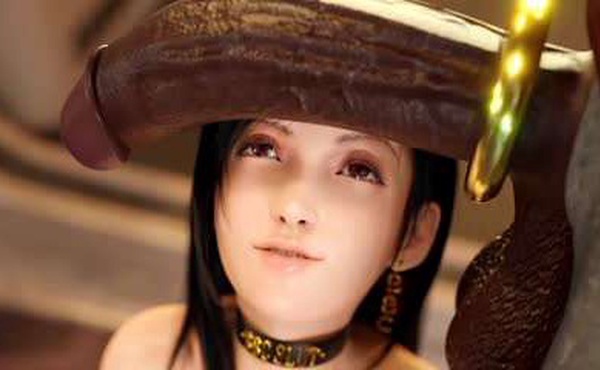 动漫无码三根鸡巴同时插入蒂法肥臀