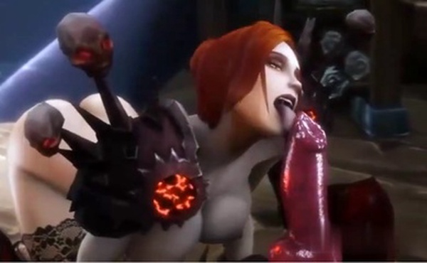 【3D】红发巨乳莉娜惨遭异种奸