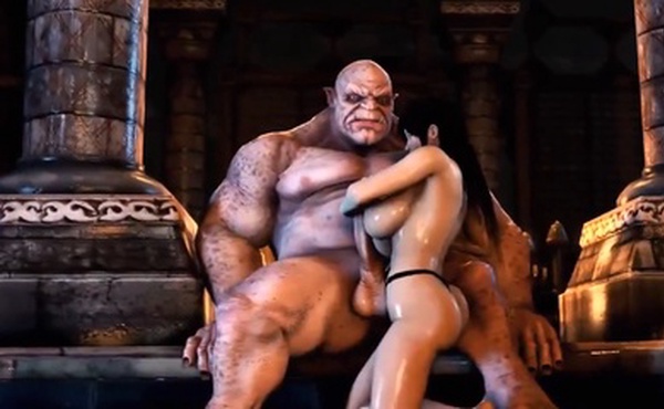 【3D】巨乳蒂尔惨遭异种奸