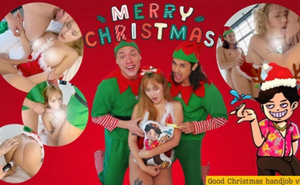 台湾约炮大神 【恩凱】聖誕特輯 泰國混血Eufy初登場就3P!!!超反差系痴女喜歡被大屌深喉嚨