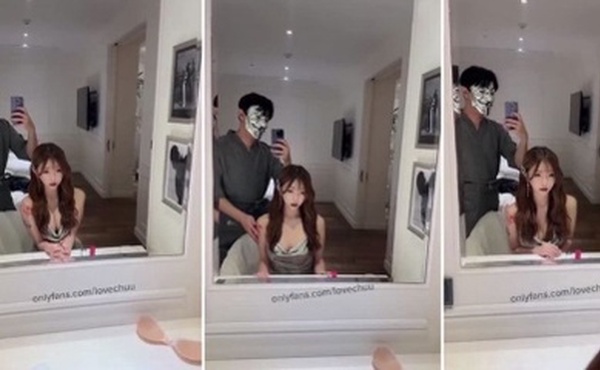 反差婊母狗，高颜值网红，被土豪包养，足玩乳头舔足，深喉口交姐妹双飞淫乱4P后入打桩，玩弄骚穴！